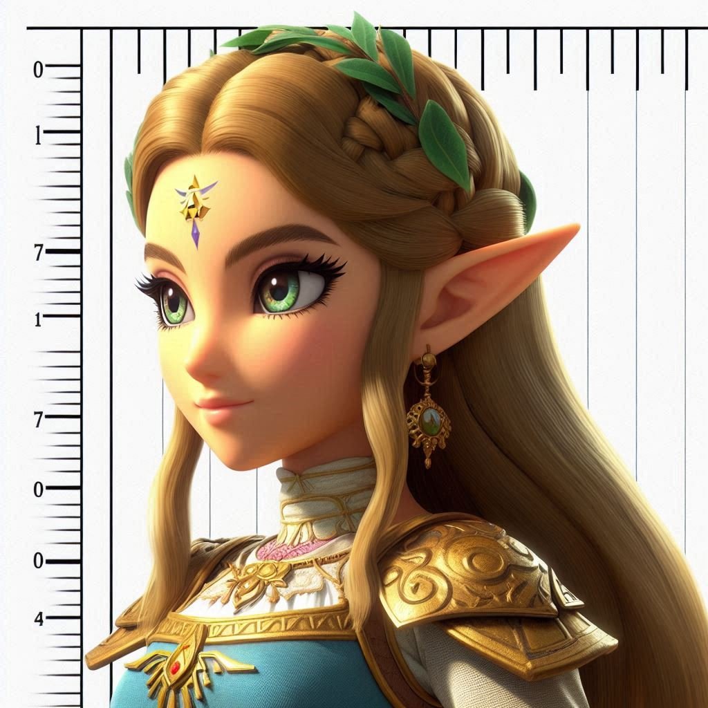 Zelda taille et poids