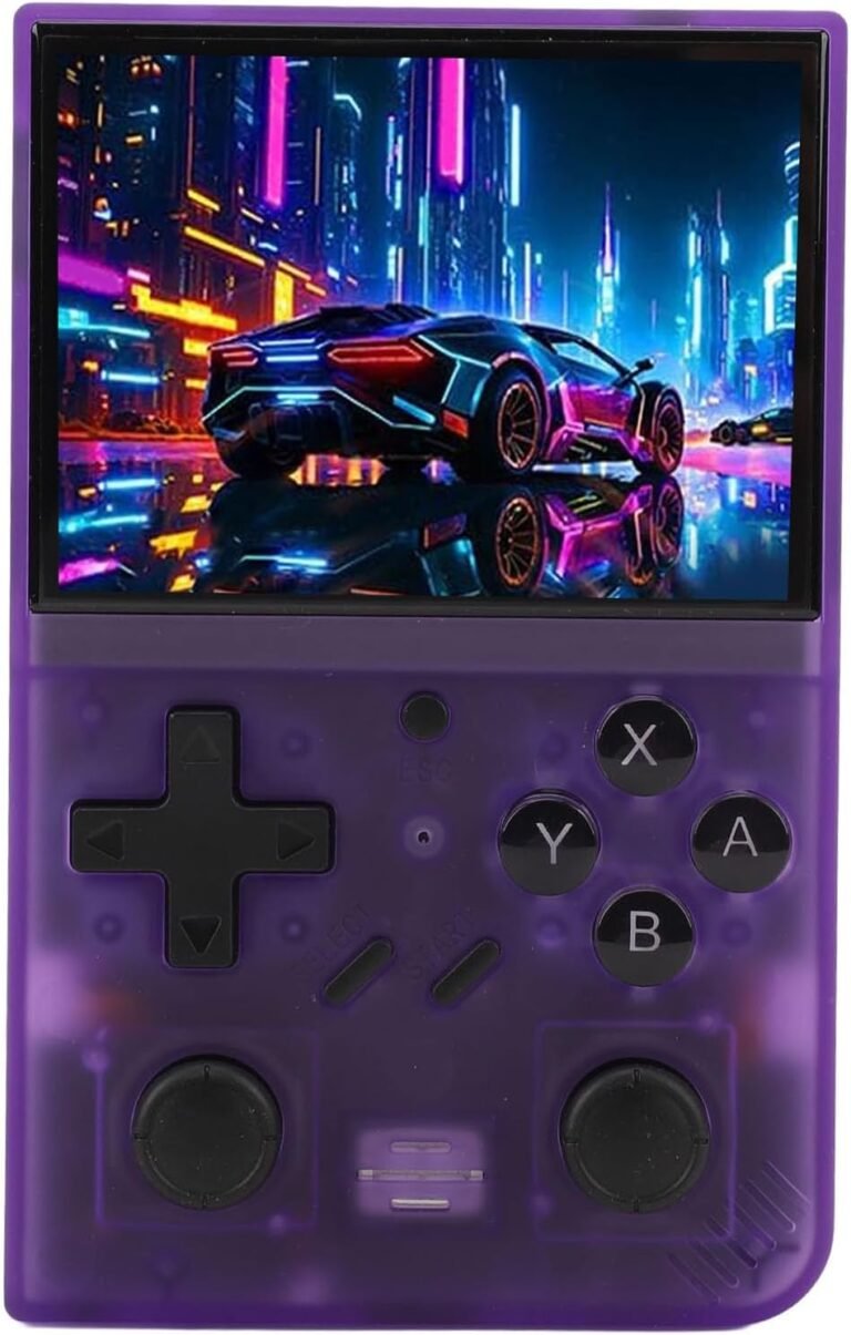 Console de Jeu Portable, LCD 4:3 HD 640 X 480 IPS, Quad Core 1,5 GHz, MAME, PS1, CPS3, NEOGEO, 20 Simulateurs, Design Compact, Batterie 3000 MAh, Technologie de (64G)