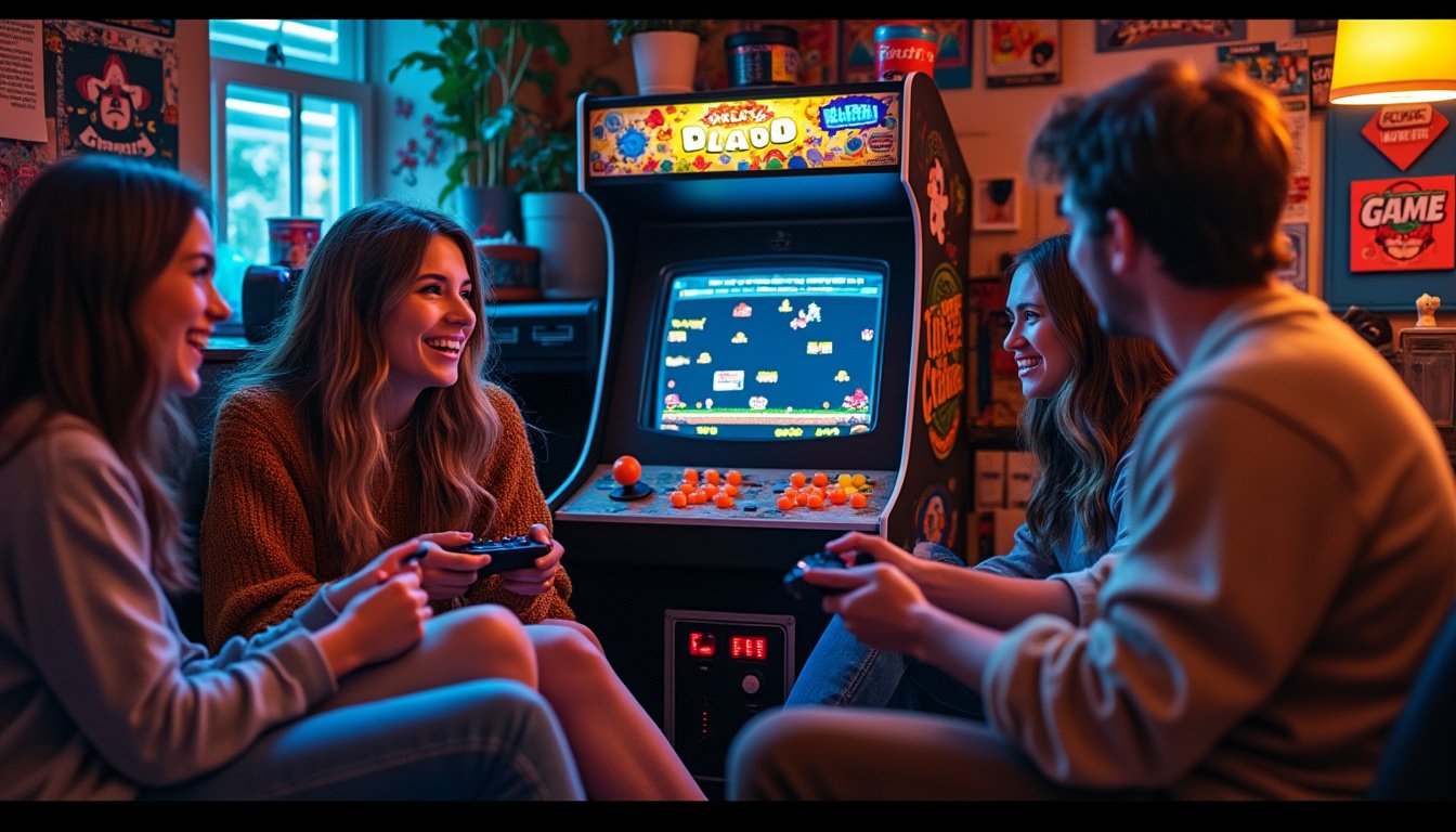 plongez dans l'univers du retrogaming avec notre console révolutionnaire qui vous offre l'accès à 45000 jeux. revivez vos souvenirs d'enfance et découvrez des classiques intemporels, le tout sur un seul appareil. idéal pour les nostalgiques et les nouveaux gamers !