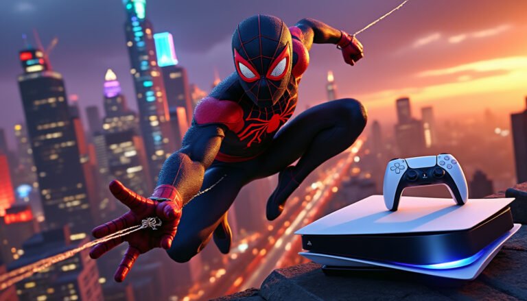 plongez dans l'univers captivant de 'l'aventure de miles morales' sur ps5, où vous incarnez le nouveau spider-man. vivez des combats palpitants, explorez une ville vibrante et découvrez les pouvoirs uniques de miles pour défendre new york contre de nouveaux dangers. une expérience immersive qui allie action, émotions et découvertes !