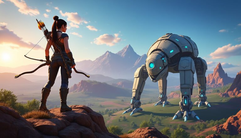 plongez dans l'épopée captivante d'aloy dans horizon forbidden west sur ps5, où une aventure immersive vous attend. explorez des terres sauvages, affrontez des machines redoutables et découvrez les mystères d'un monde magnifique tout en vivant une expérience de jeu inégalée.