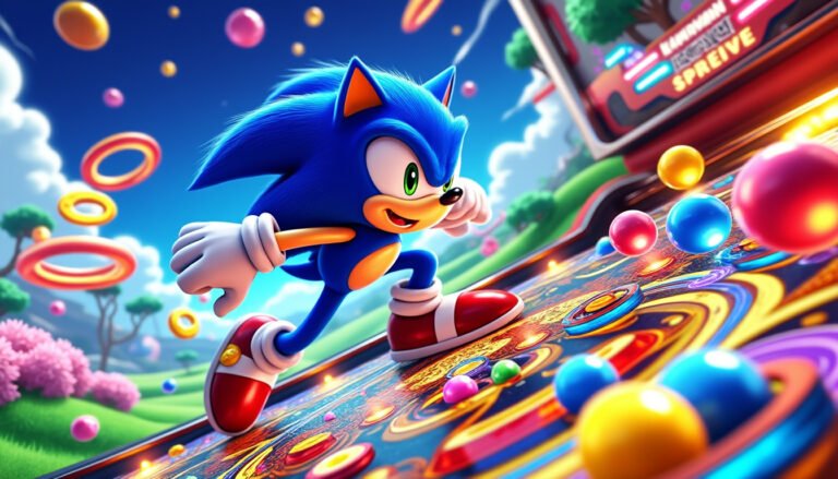 revivez l'expérience nostalgique de sonic spinball sur megadrive ! plongez dans l'univers coloré et trépidant de ce classique culte, alliant courses effrénées et défis de flipper. préparez-vous à des heures de plaisir avec sonic et ses amis, au cœur d'une aventure pleine de surprises et de rebondissements !