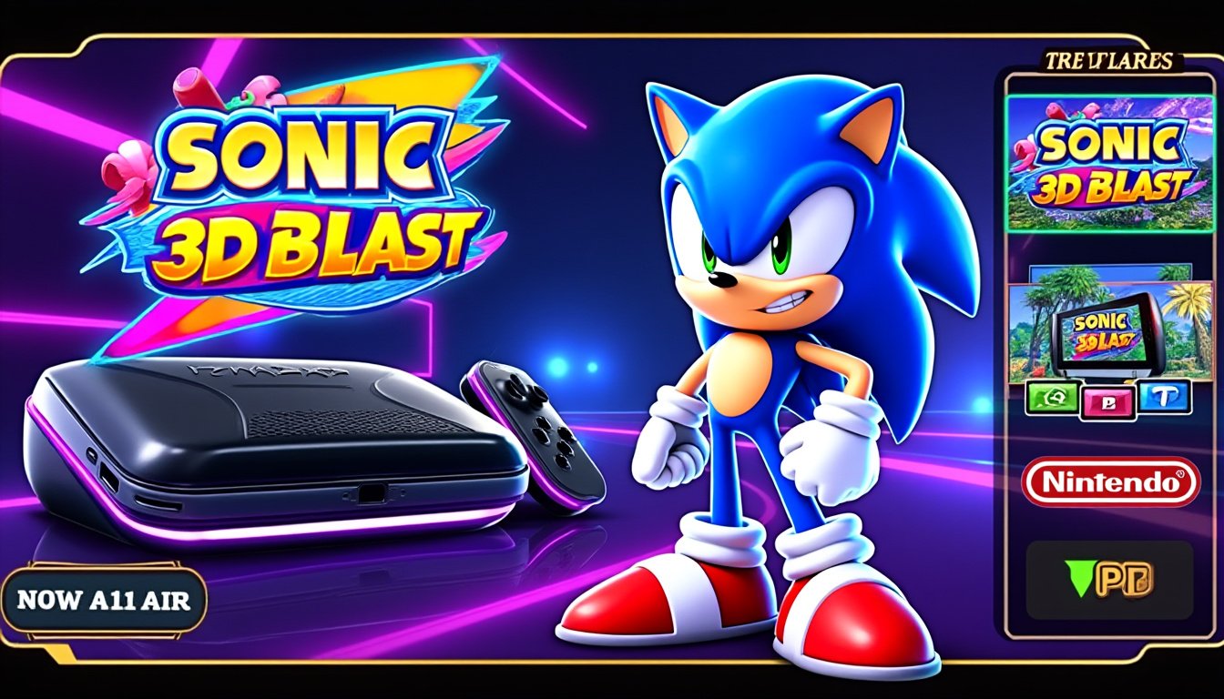 plongez dans l'univers coloré de sonic 3d blast et redécouvrez ce classique emblématique de la megadrive. revivez les aventures du hérisson bleu à travers des graphismes en 3d révolutionnaires et des niveaux fascinants. parfait pour les nostalgiques et les nouveaux joueurs cherchant à explorer un jeu culte qui a marqué l'histoire du gaming.