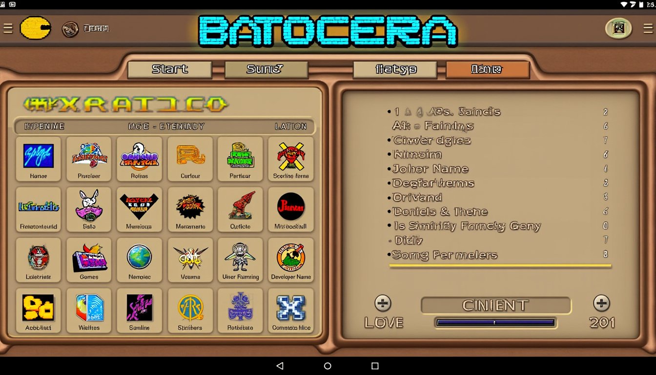 découvrez batocera, la console de jeux rétro ultime qui redonne vie aux classiques du jeu vidéo. plongez dans un univers nostalgique avec une interface intuitive, une vaste bibliothèque de jeux et une expérience de jeu immersive. idéale pour les passionnés de rétro-gaming, batocera offre une performance inégalée et une personnalisation facile pour revivre les meilleurs souvenirs des jeux vidéo.