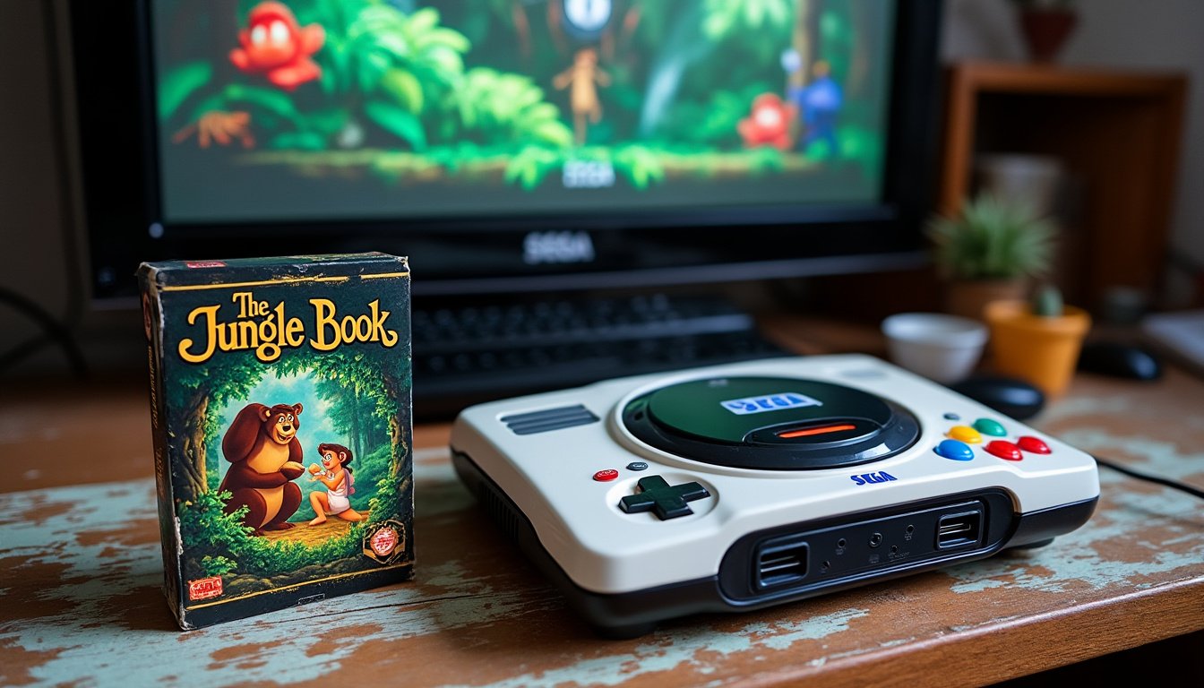plongez dans l'univers envoûtant de the jungle book sur megadrive, un chef-d'œuvre intemporel qui allie aventure, musique et animation captivante. revivez les aventures de mowgli et de ses amis dans une jungle magnifique, où chaque niveau vous plonge au cœur de la magie disney.
