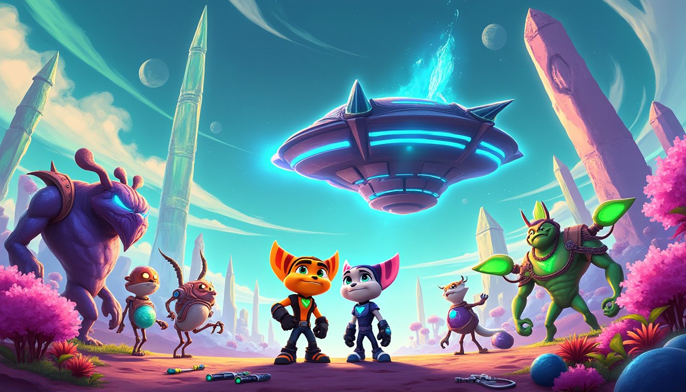 plongez dans une aventure intergalactique épique avec 'ratchet & clank: into the nexus' remastérisé sur ps5. revivez des graphismes améliorés et une jouabilité captivante tout en retrouvant vos héros dans un univers plein de surprises et d'action.