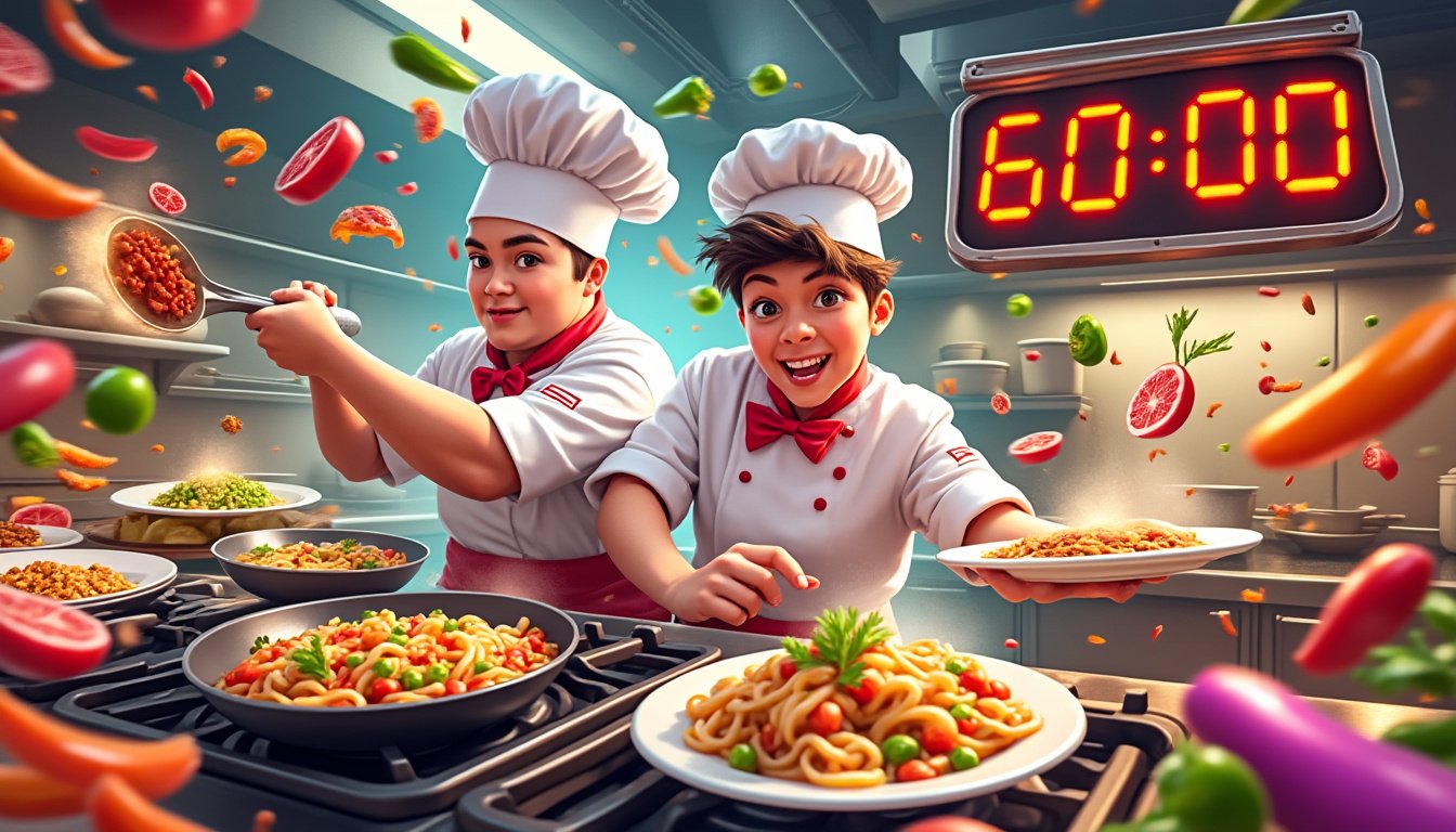 plongez dans l'univers hilarant d'overcooked! all you can eat sur ps5, où le chaos culinaire règne en maître. affrontez vos amis dans des défis de cuisine frénétiques, améliorez vos compétences en équipe et savourez des moments de rire inoubliables. préparez-vous à des heures de fun gastronomique !