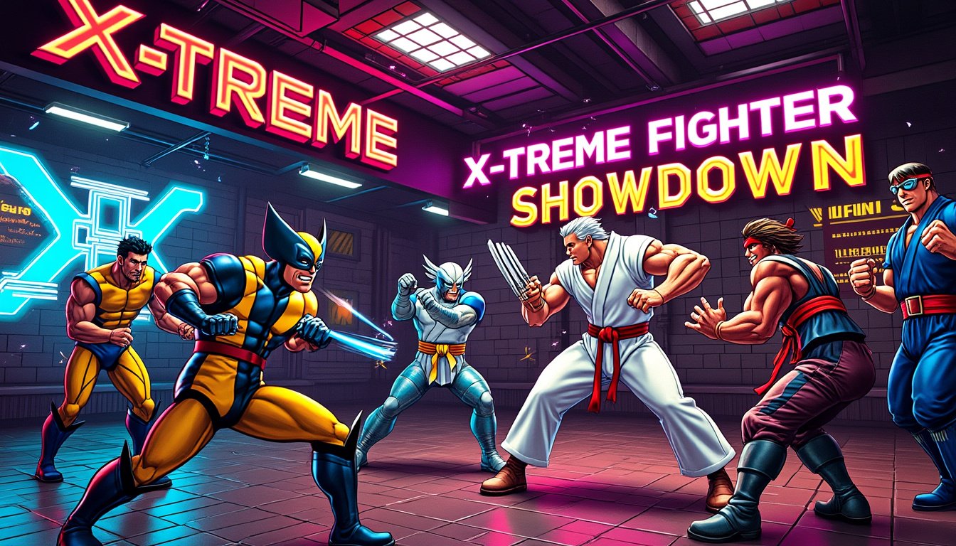 découvrez le combat légendaire entre les x-men et les combattants de street fighter sur ps1 ! revivez l'expérience palpitante de ce jeu emblématique qui combine des héros emblématiques dans des duels épiques. préparez-vous à des combos impressionnants et à une action frénétique. plongez dans l'univers des super-héros et des arts martiaux dans ce crossover inoubliable !