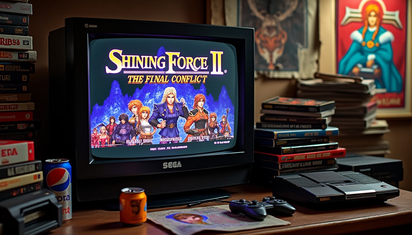 plongez dans l'univers captivant de shining force ii sur megadrive, un rpg emblématique où stratégie et aventures épiques se rencontrent. rejoignez une équipe héroïque, combattez des ennemis redoutables et vivez une histoire inoubliable dans ce classique intemporel du jeu vidéo.