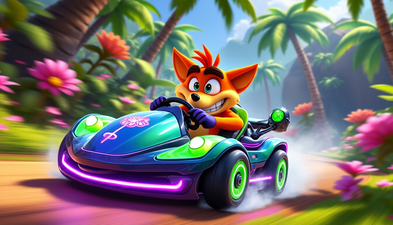 plongez dans l'univers palpitant de crash team racing nitro-fueled sur ps4 ! revivez l'excitation des courses endiablées, des personnages iconiques et des circuits emblématiques. préparez-vous pour des défis et des moments inoubliables !