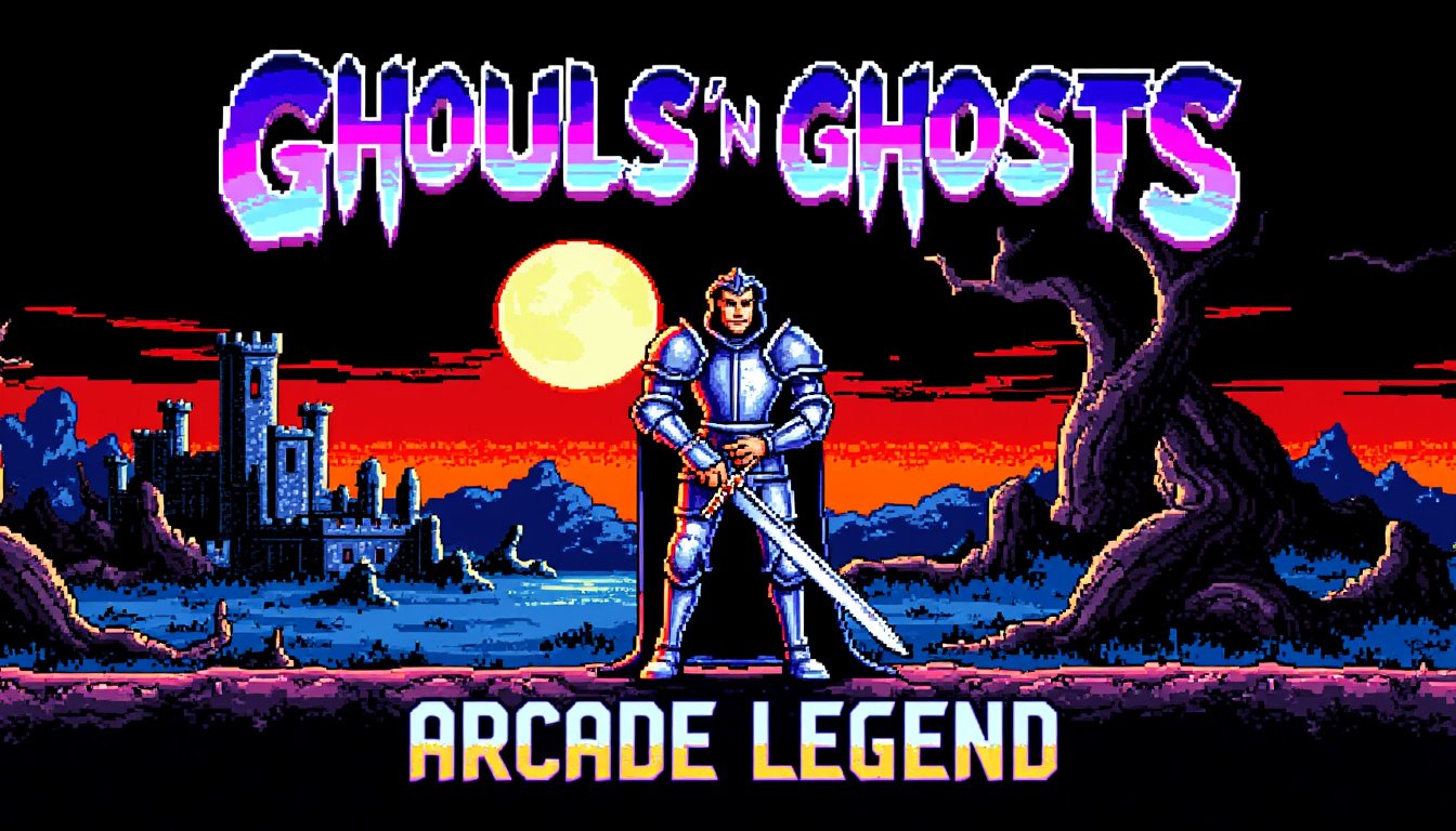 plongez dans l'univers captivant de ghouls 'n ghosts sur megadrive, un classique du jeu vidéo. revivez l'aventure épique de arthur dans sa quête pour sauver la princesse, combattez des créatures malveillantes et surmontez des défis redoutables. préparez-vous à être émerveillé par des graphismes iconiques et une bande-son mémorable qui font de ce jeu une expérience inoubliable!