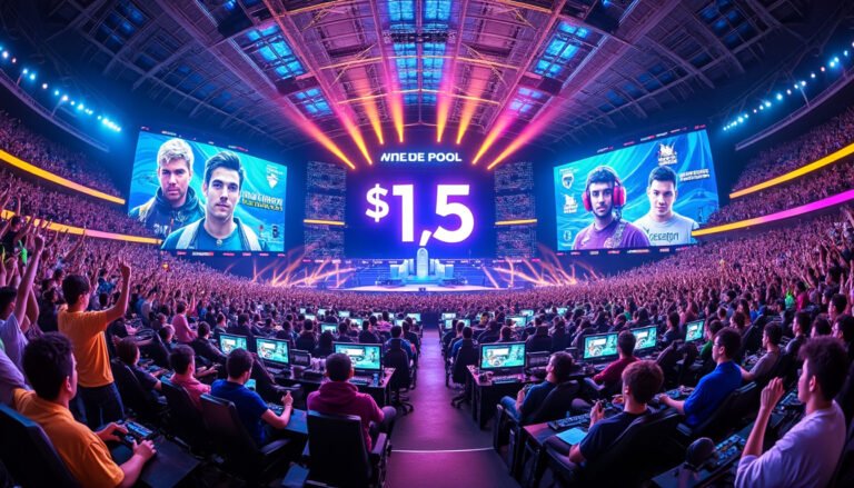 participez à un tournoi de jeu vidéo épique où l'adrénaline est à son comble et où un prize pool impressionnant de 1,5 million de dollars attend les meilleurs joueurs. découvrez l'ascension des compétitions et rejoignez la lutte pour la gloire et des récompenses inégalées !