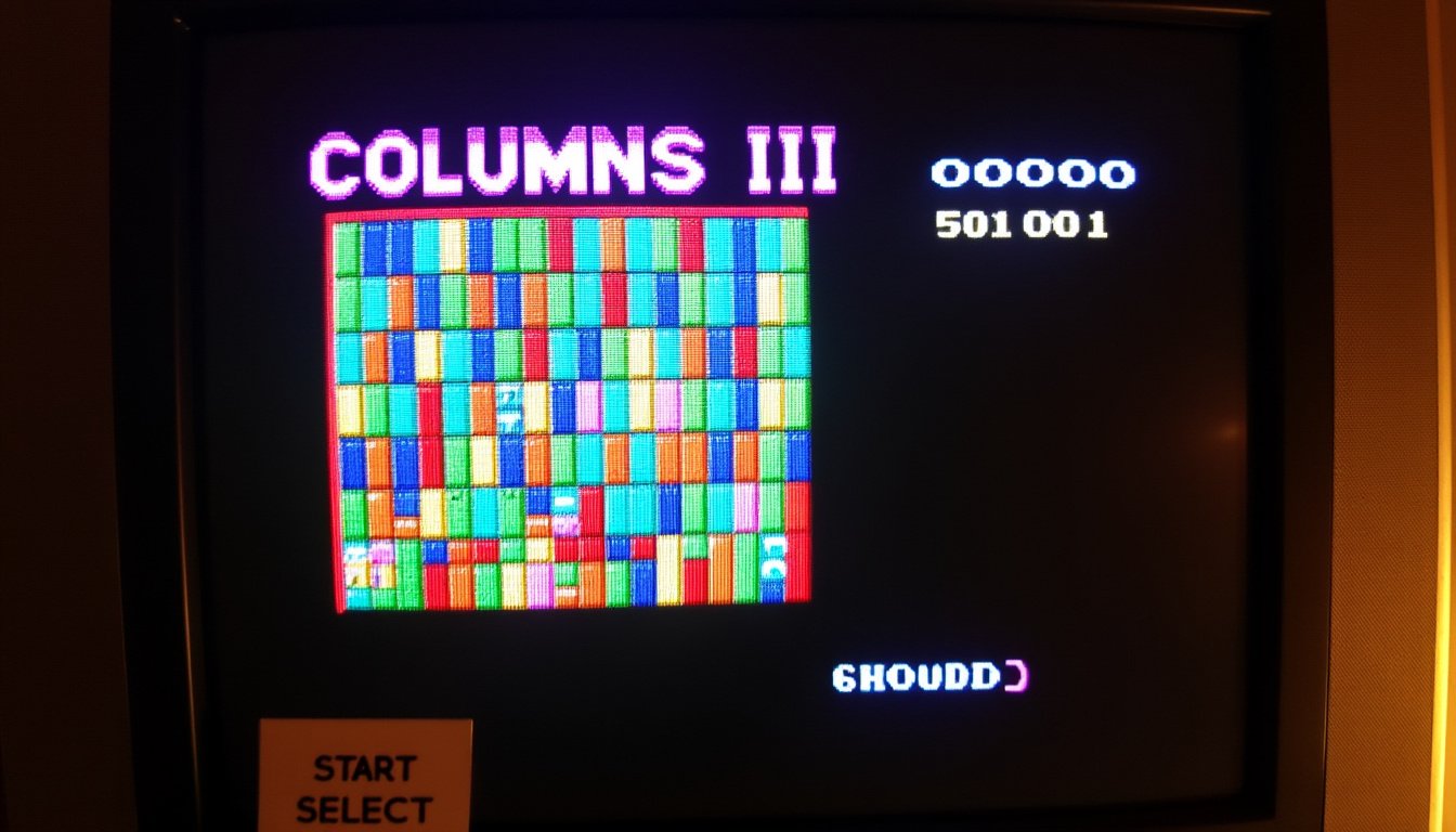 plongez dans l'univers captivant de columns iii megadrive, un jeu rétro qui défie le temps. retrouvez des heures de réflexion et de stratégie avec des mécaniques de jeu addictives, des graphismes colorés et une bande-son entraînante. revivez l'expérience classique et relevez le défi dès aujourd'hui !