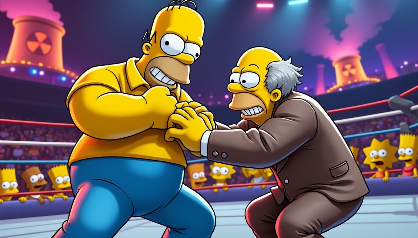 découvrez le jeu culte the simpsons wrestling sur ps1, un trésor vidéoludique de votre enfance ! revivez des combats hilarants avec vos personnages préférés dans un univers décalé et barré. plongez dans une expérience nostalgique qui ravira les fans de la série et les amateurs de jeux rétro !
