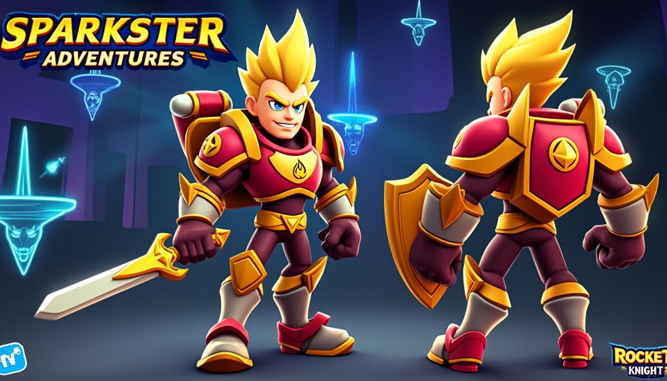 plongez dans l'univers fascinant de rocket knight adventures sur megadrive, un jeu d'action-plateforme emblématique qui allie exploration, énigmes et combats palpitants. suivez le valeureux opossum sparkster dans sa quête pour sauver son royaume et découvrez des graphismes enchanteurs et une bande-son entraînante qui vous tiendra en haleine. prêt pour l'aventure ?