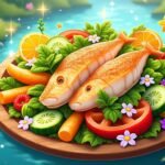 Préparez la délicieuse salade de poisson dans Disney Dreamlight Valley : un plat principal étoilé à découvrir