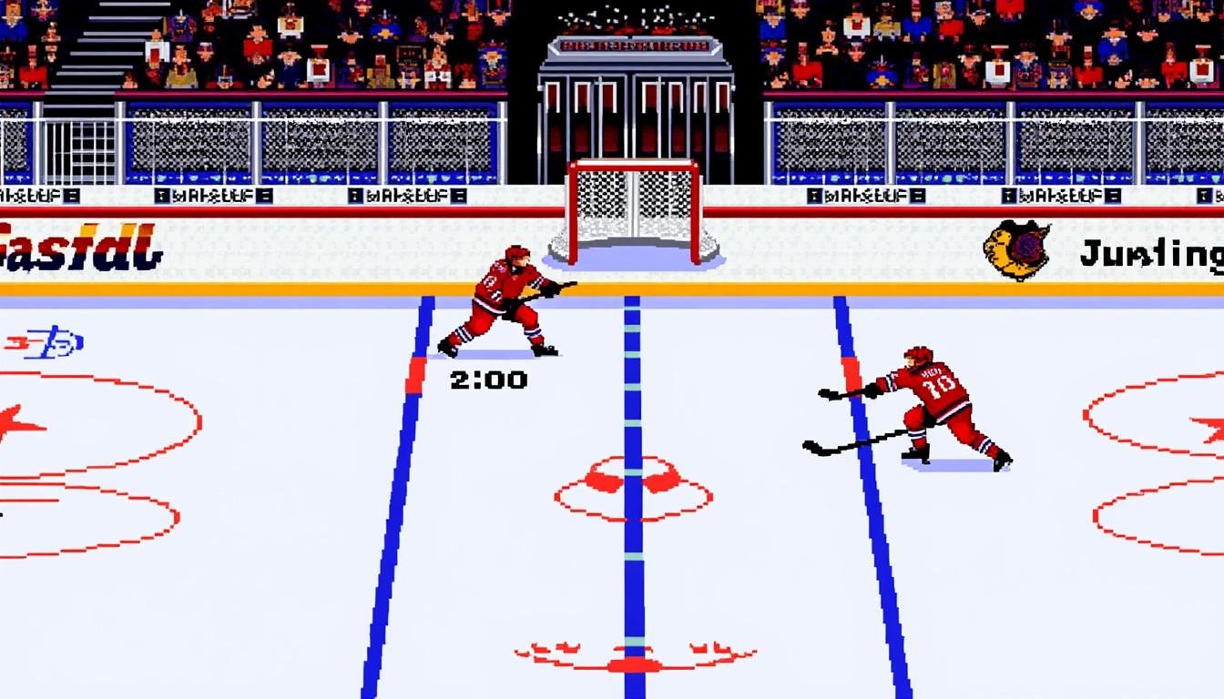 plongez dans l'univers palpitant du hockey sur glace avec brett hull 95 sur megadrive. revivez des moments inoubliables sur la glace, avec des graphismes rétro et un gameplay captivant. préparez-vous à défendre votre équipe et à marquer des buts mémorables dans ce jeu emblématique!