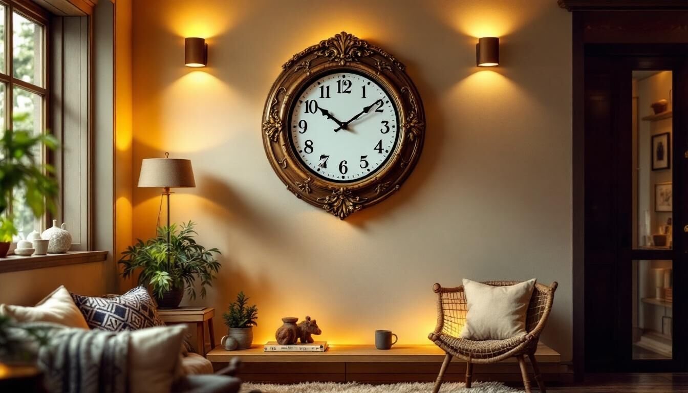 Ajoutez une touche d'élégance rétro à votre intérieur avec notre horloge murale vintage. Parfaite pour la décoration et l'ambiance authentique de votre maison.