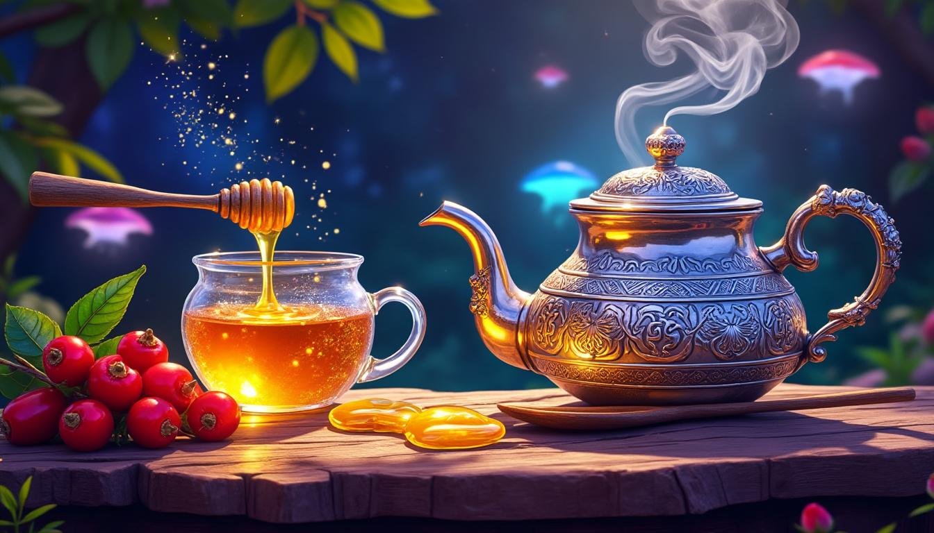 découvrez la recette étoilée du thé au miel et cynorhodon inspirée de disney dreamlight valley, pour une boisson douce et réconfortante à savourer.