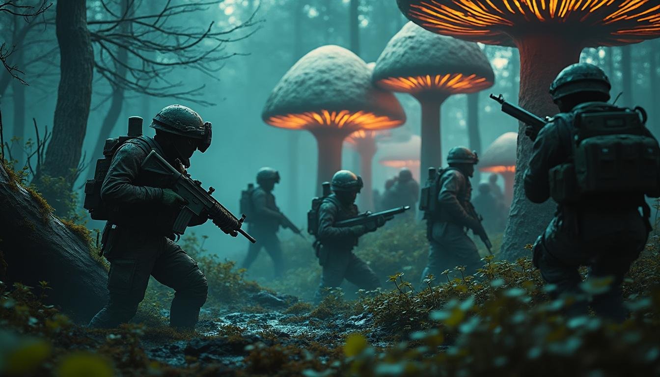 découvrez arc raiders, un jeu captivant où les joueurs s’affrontent férocement dans une quête unique à la recherche de champignons insolites. plongez dans une aventure palpitante mêlant stratégie et action.